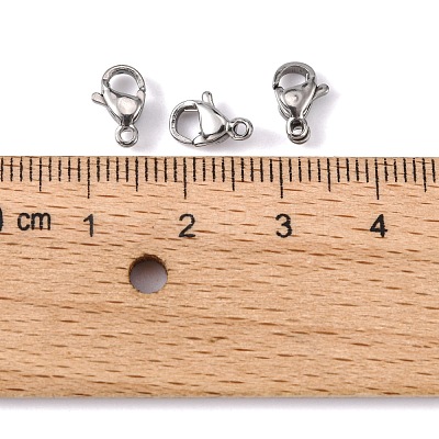 Tarnish Resistant 304 Stainless Steel Lobster Claw Clasps STAS-M262-01-9mm-1