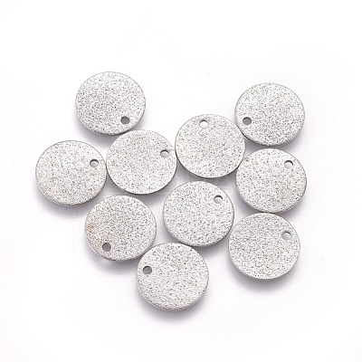 Non-Tarnish 304 Stainless Steel Charms STAS-E455-02P-12mm-1