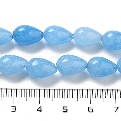 Natural Aquamarine Dyed Beads Strands G-B106-A10-02-1