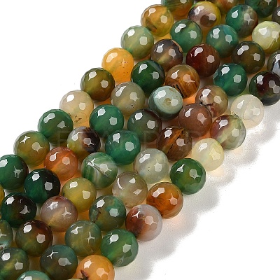 Natural Agate Beads Strands G-M437-B01-01B-1