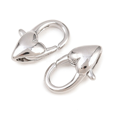 Brass Lobster Claw Clasps KK-H287-08C-P-1
