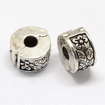 Alloy European Style Clasps PDLC-R001-07-1