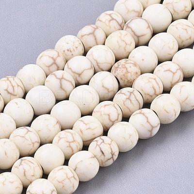 Synthetic Magnesite Beads Strands X-TURQ-S192-4mm-1-1