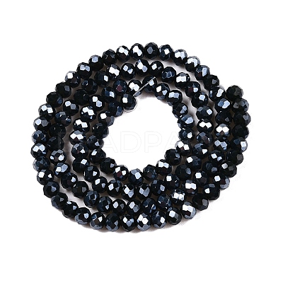 Electroplate Glass Beads Strands EGLA-A034-P4mm-A29-1