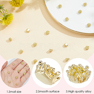 100Pcs Alloy Cabochons FIND-SC0022-09G-1