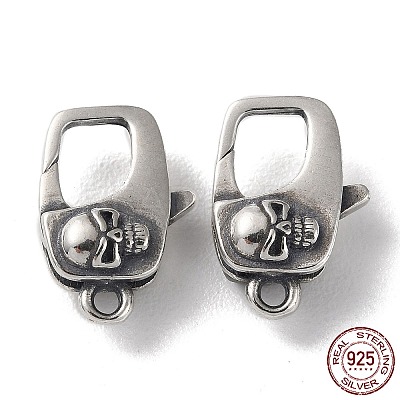 925 Thailand Sterling Silver Lobster Claw Clasps STER-D003-51AS-1