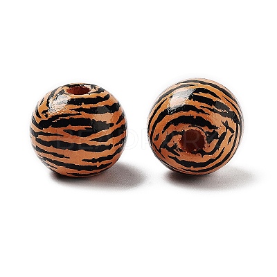 Wood European Beads WOOD-M011-03D-1