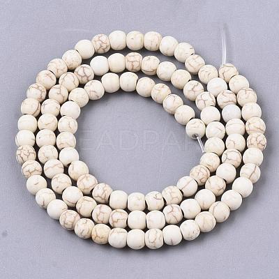 Synthetic Magnesite Beads Strands X-TURQ-S192-4mm-1-1