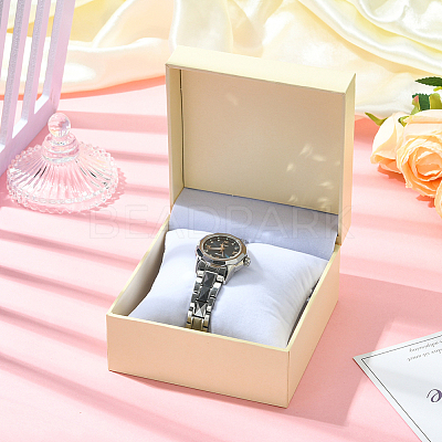 Paper Covered ABS Plastic Storage Boxes for Watches CON-WH20005-10B-1