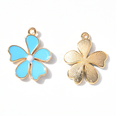 Alloy Enamel Pendants ENAM-R058-01A-1