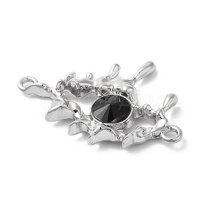 Alloy Jet Rhinestone Pendants PALLOY-P294-01P-02-1