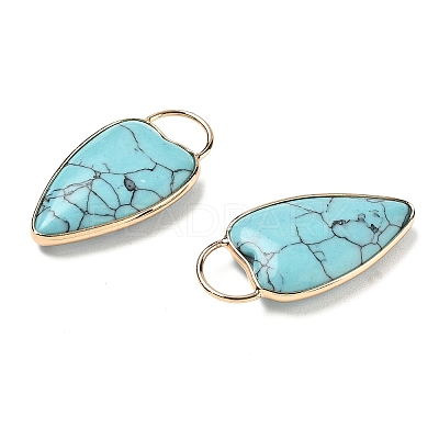 Synthetic Turquoise Pendants G-I393-01G-11-1