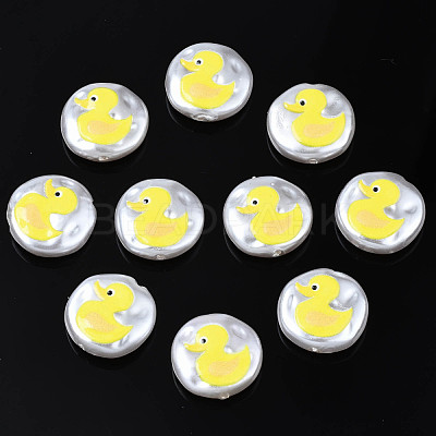 3D Printed ABS Plastic Imitation Pearl Beads KY-S163-430-1
