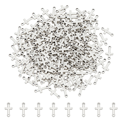 200Pcs Alloy Religion Cross Connector Charms PALLOY-UN0001-20-1