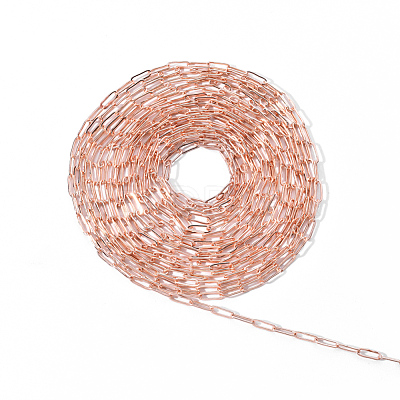 Brass Paperclip Chains CHC-T008-07RG-1