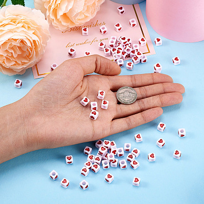 Opaque Acrylic European Beads OPDL-BT0001-01-1