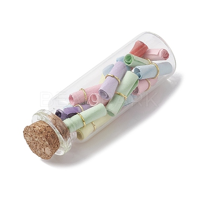 Transparent Glass Wishing Bottle Decoration PALLOY-JF03136-1