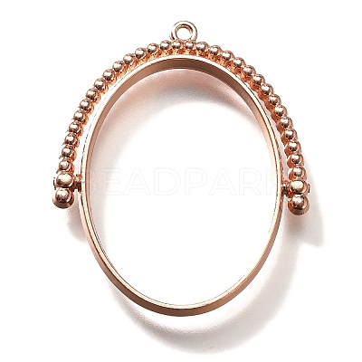 Alloy Open Back Bezel Pendants PALLOY-I223-11RG-1