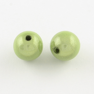 Spray Painted Acrylic Beads MACR-Q154-20mm-014-1