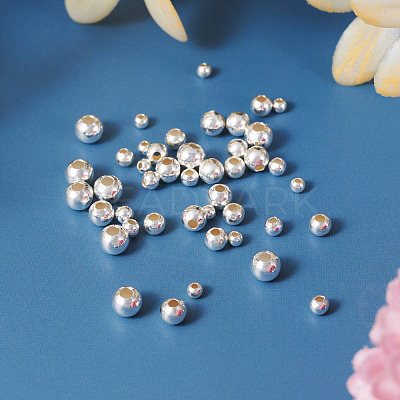 50Pcs 5 Styles 925 Sterling Silver Beads STER-TA0001-18-1