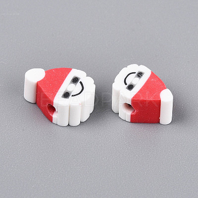 Christmas Theme Handmade Polymer Clay Beads LS-X-CLAY-S091-75-1
