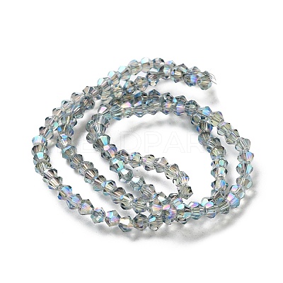 Electroplate Glass Beads Strands EGLA-J026-3mm-F10-1