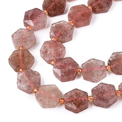 Natural Strawberry Quartz Beads Strands G-N368-01A-13-1