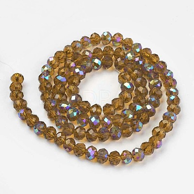 Electroplate Glass Beads Strands X1-EGLA-A034-T8mm-L10-1