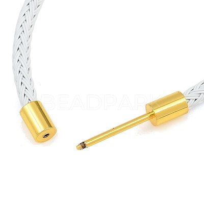 Braided Steel Wire Bracelet Making KK-CBA6056-03D-G-1