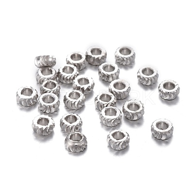 Brass Spacer Beads KK-K249-03B-P-1