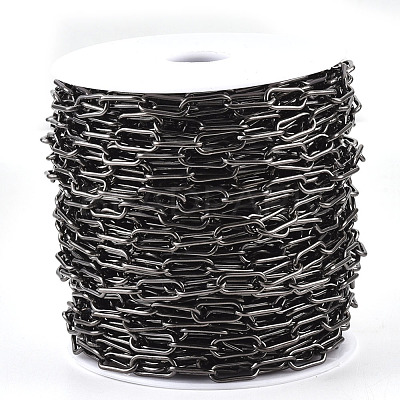 Unwelded Iron Paperclip Chains CH-S125-09B-B-1