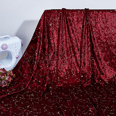 1M Velvet Spandex Fabric DIY-BC0017-52C-1