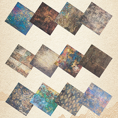 Square Scrapbook Paper Pads DIY-WH20013-83A-1