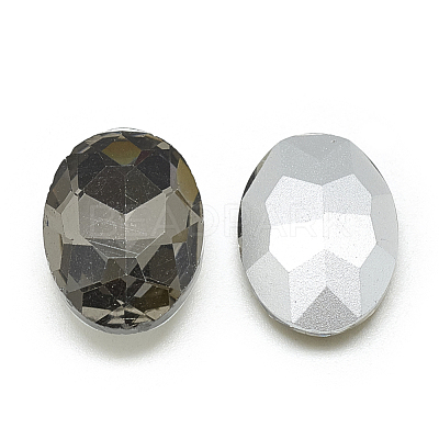 Pointed Back Glass Rhinestone Cabochons RGLA-T080-8x10mm-03-1