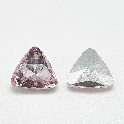 Pointed Back Glass Rhinestone Cabochons RGLA-T087-12mm-10-1