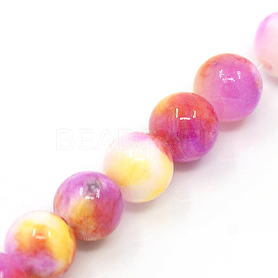 Natural Persian Jade Beads Strands G-D434-8mm-23-1
