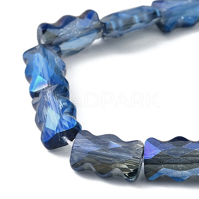 Electroplate Glass Beads Strands EGLA-L045-F-1