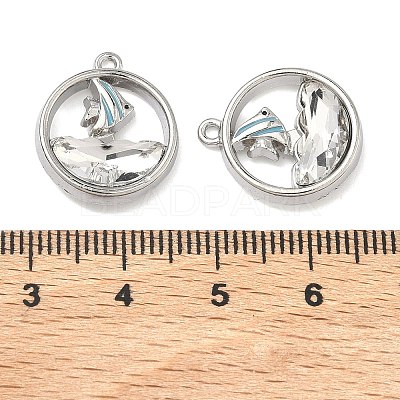 Alloy Glass Pendants FIND-B061-05P-B04-1