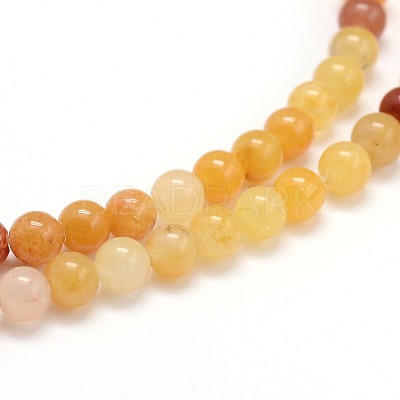 Natural Topaz Jade Round Bead Strands G-J303-02-8mm-1