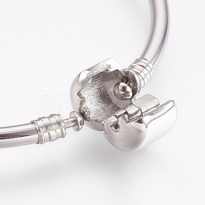 Tarnish Resistant 304 Stainless Steel European Style Bangle Making BJEW-I267-001C-1