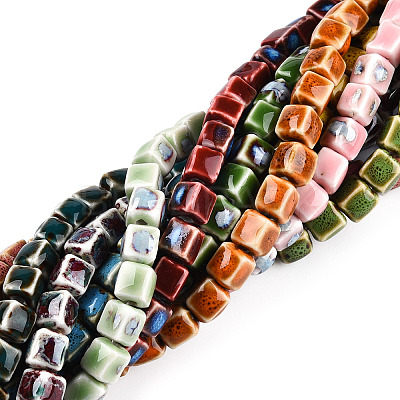 Handmade Porcelain Bead Strands PORC-N007-28-1
