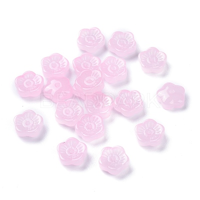 Imitation Jade Glass Beads X-GGLA-M004-02B-1