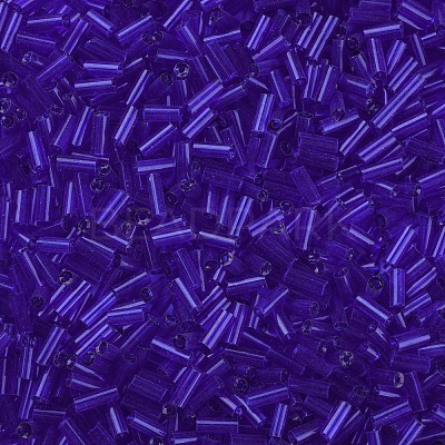 Transparent Glass Bugle Beads SEED-N005-001-C15-1