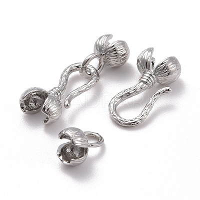 Locking Double Brass Bead Tips KK-Z018-14P-1