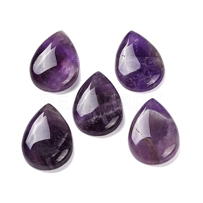 Natural Amethyst Cabochons G-B085-03B-04-1
