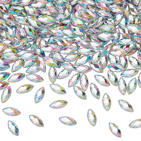 800Pcs Imitation Taiwan Acrylic Rhinestone Cabochons GACR-FG0001-14-1