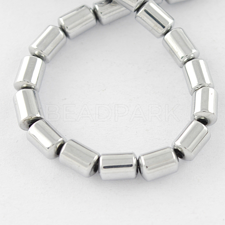 Non-magnetic Synthetic Hematite Beads Strands G-Q888-5x4mm-7-1