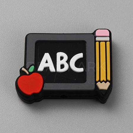Food Grade Eco-Friendly Silicone Focal Beads SIL-WH0006-26D-01-1