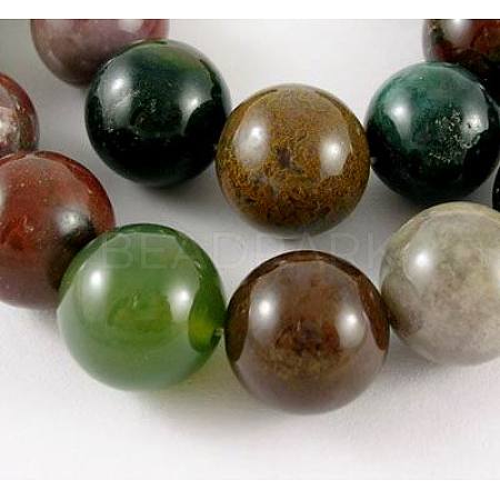 Natural Indian Agate Beads Strands X-G-G515-10mm-05-1