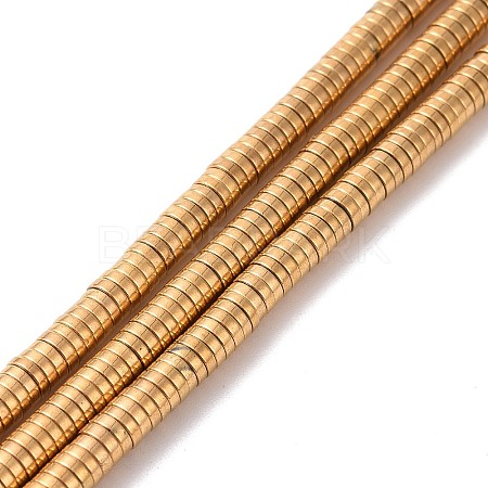 Electroplated Non-magnetic Synthetic Hematite Beads Strands X-G-G826-09G-4mm-A-1